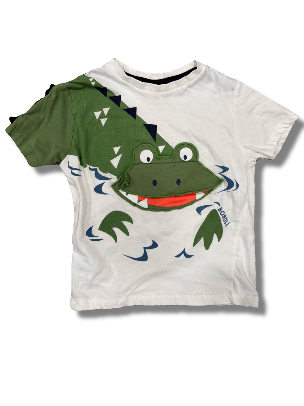 Boboli Boys 4 Years Alligator Cotton Tee 3D Sensory